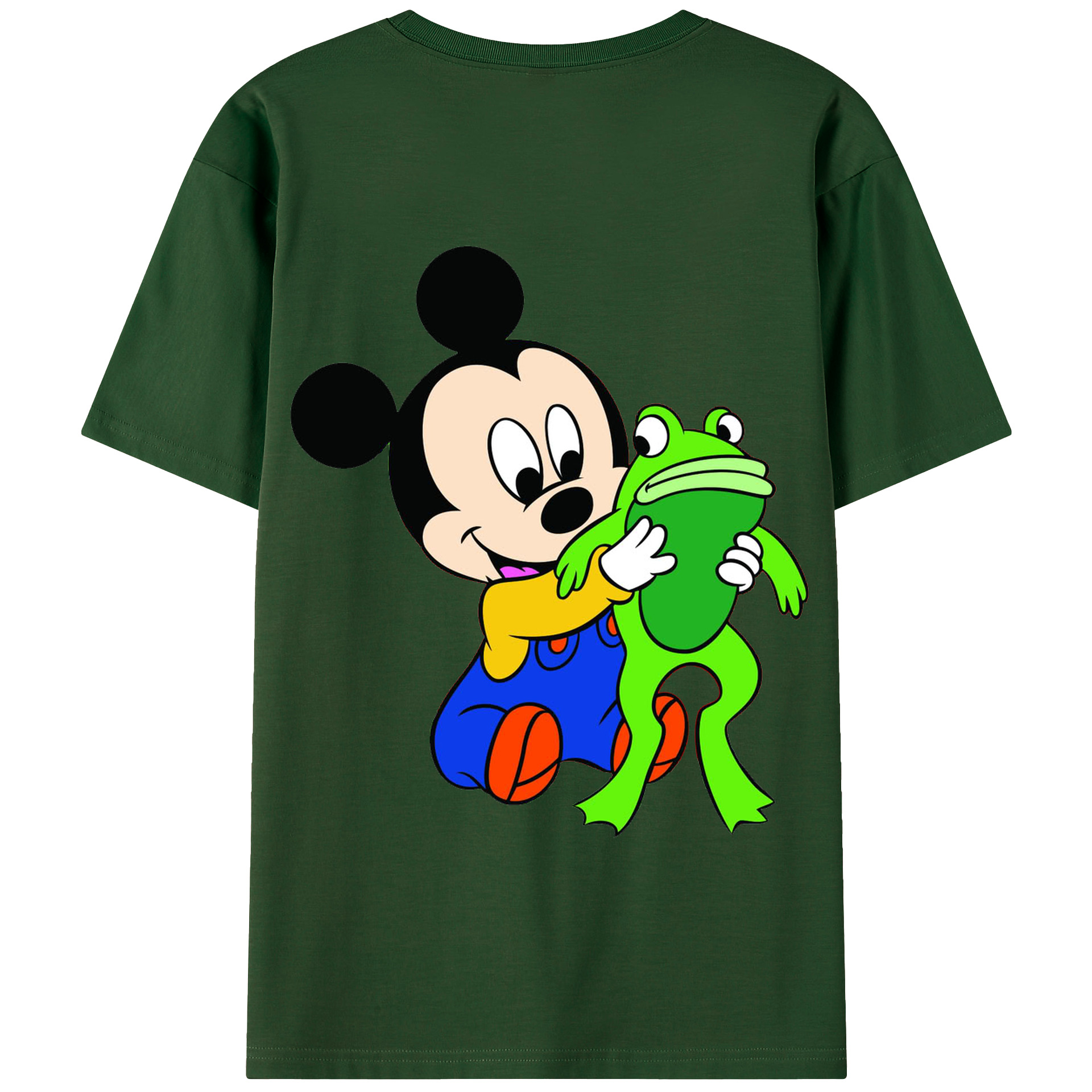 （画像用） ミッキーマウス Mickey Mouse 綿100％半袖Tシャツ（背面プリント）